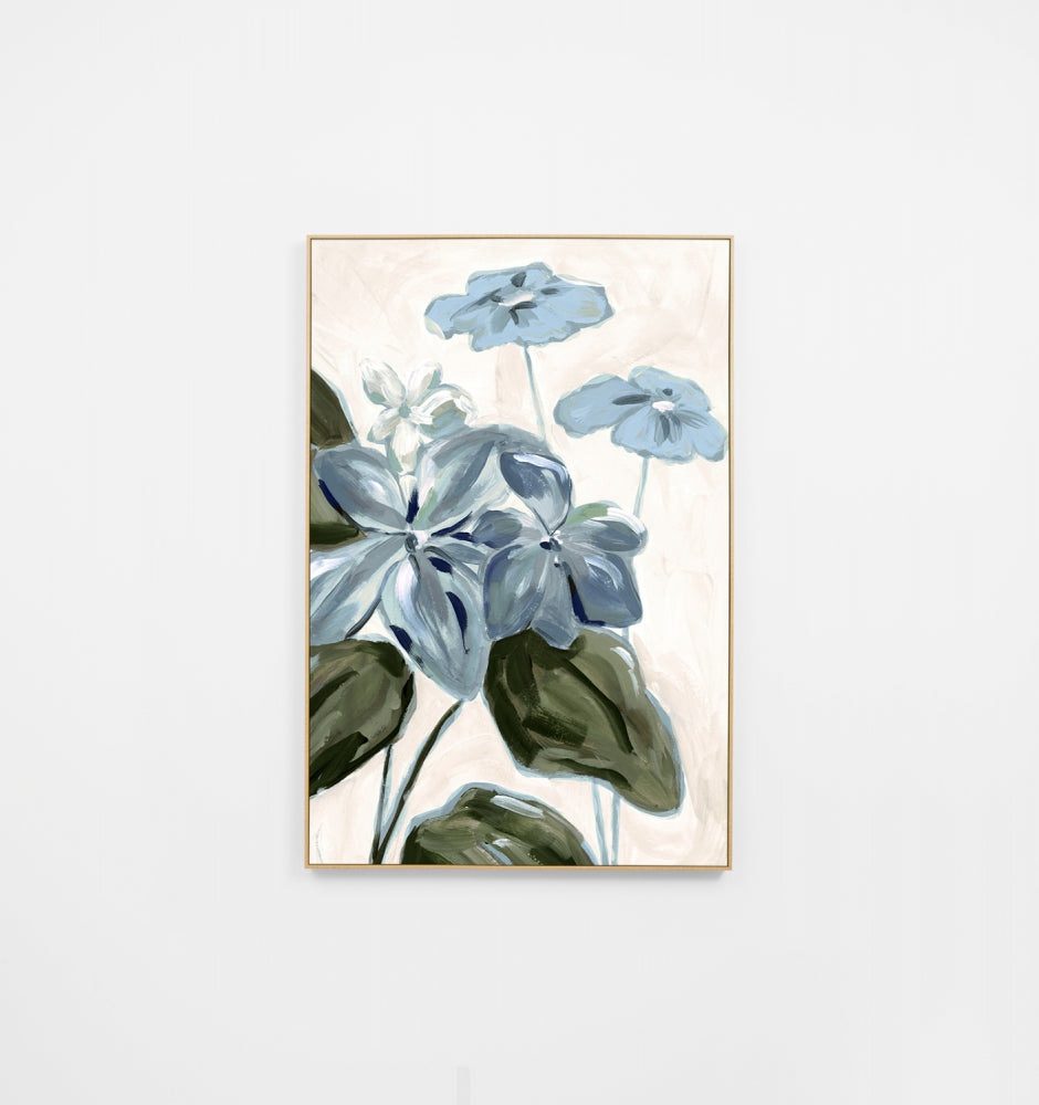 Meadow Blooms Blue 1 Canvas