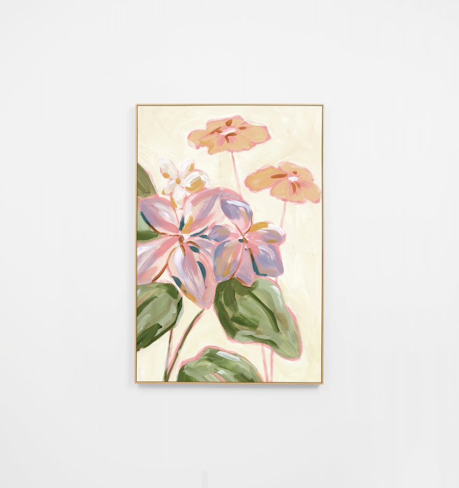 Meadow Blooms Pink 1 Canvas