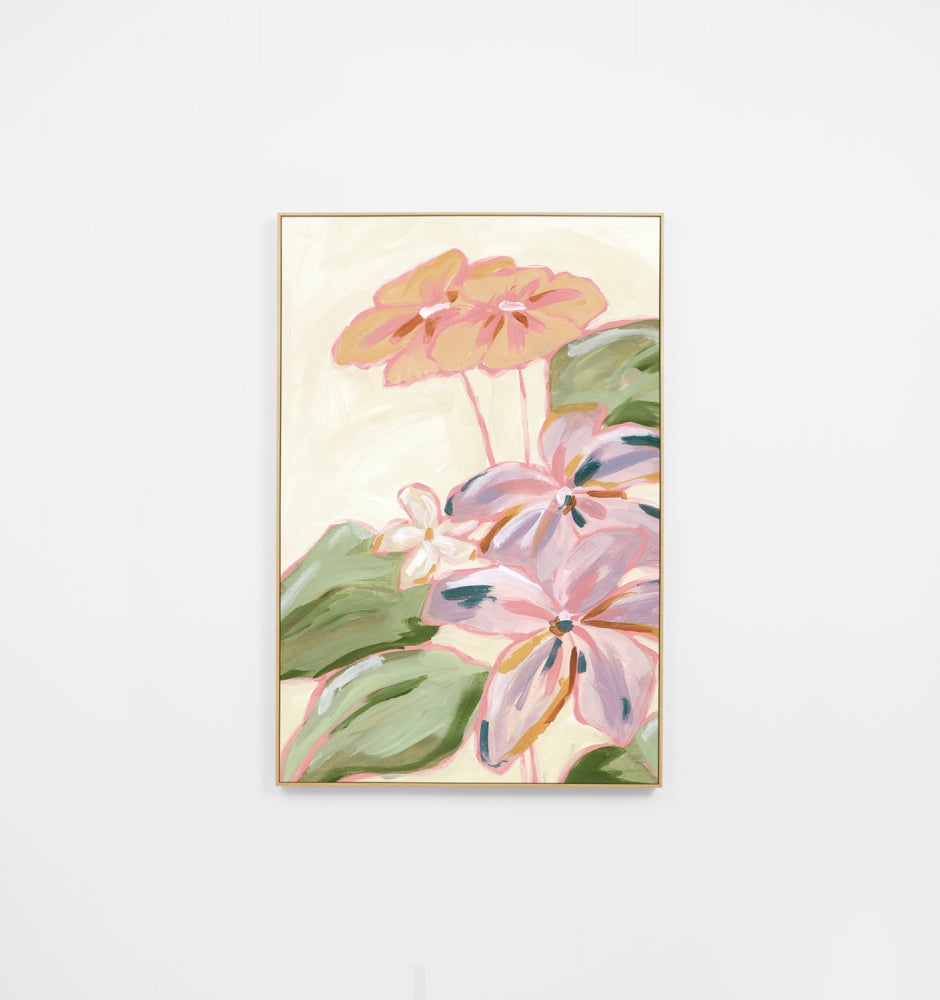 Meadow Blooms Pink 2 Canvas