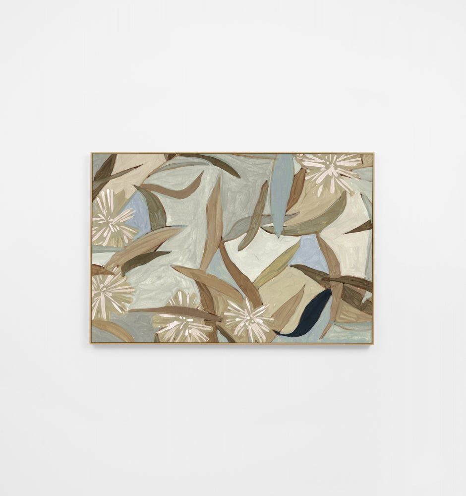 Expressive Wattle Blue Canvas