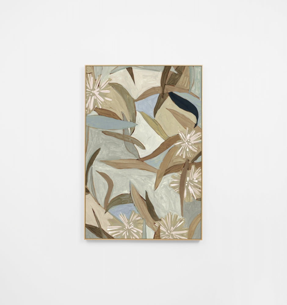 Expressive Wattle Blue Canvas