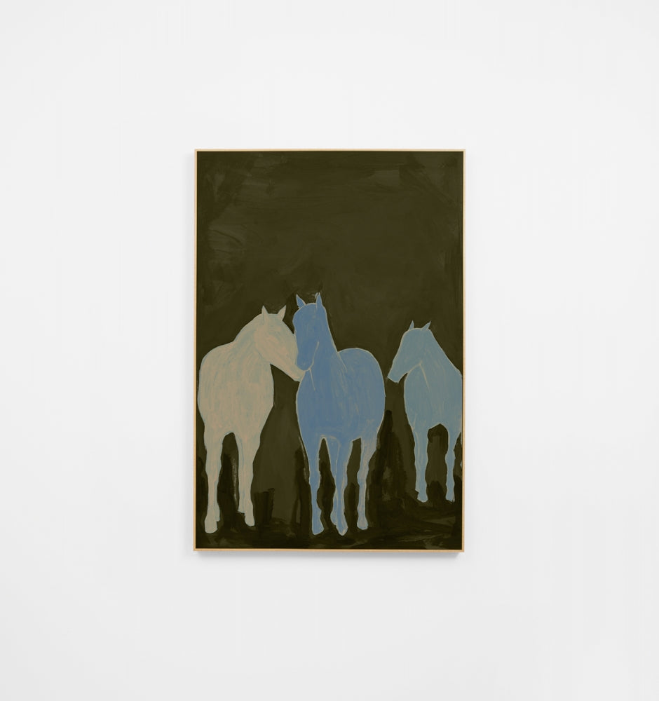 Roaming Herd Green Canvas