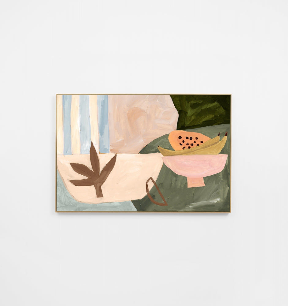 Tropical Geometry Pastel Canvas