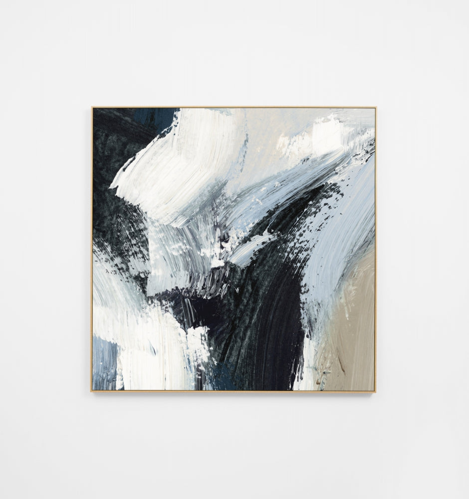 Eden Blue Square Canvas