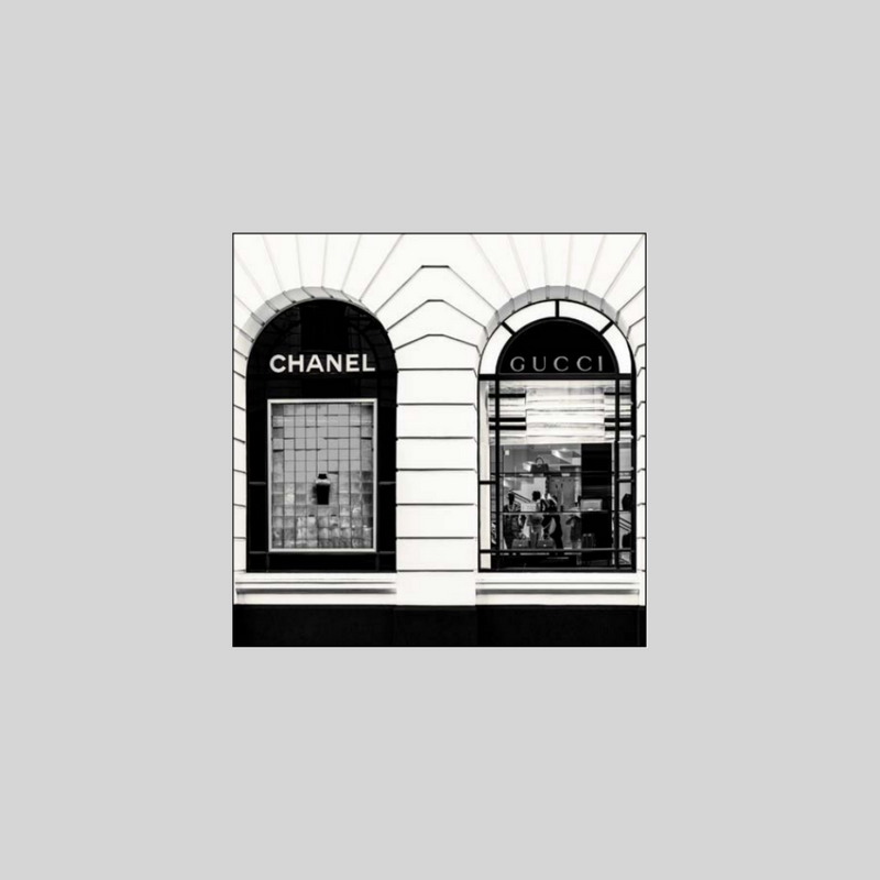 French Boutique Square B+W