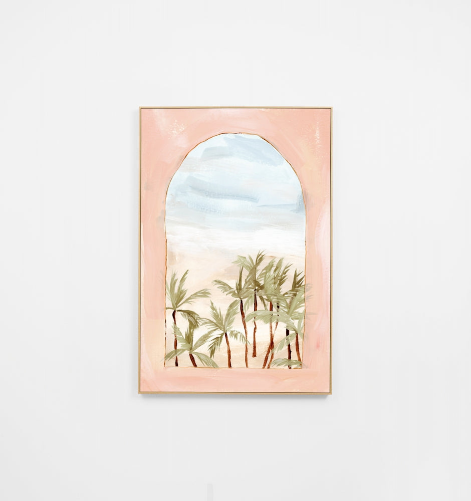 Villa Views Blush Canvas