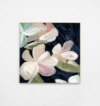 Whimsical Blooms Blue 1 Canvas