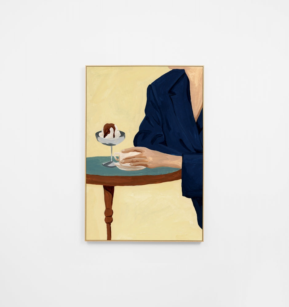 Evening Demitasse Lemon Canvas