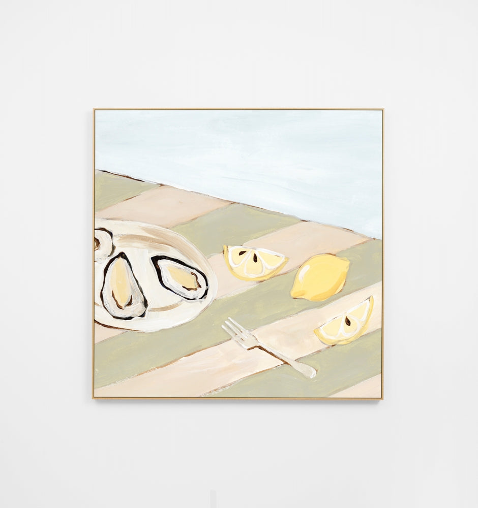 Seaside Dining Sage 1 Canvas