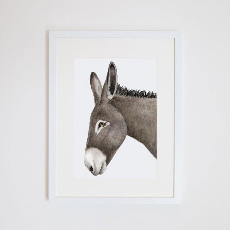 Doug The Donkey Print