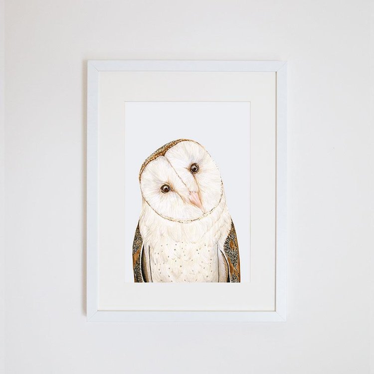 Luna The Bar Owl Print