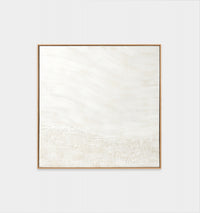 Sea Foam White 1 Framed Painting